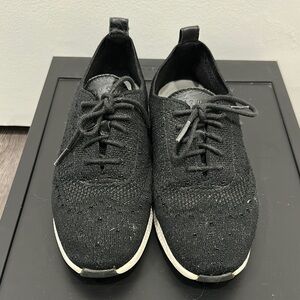 Cole Haan Black Knit Sneakers Sz 5